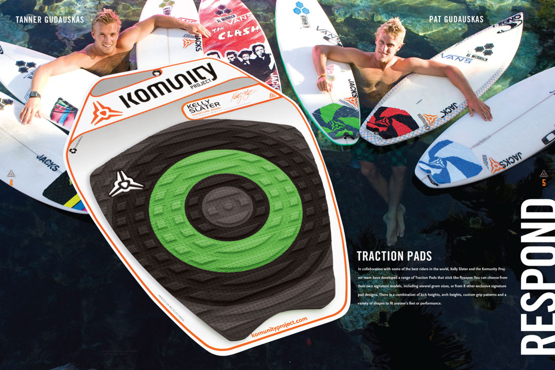 Surf product catalog design examples