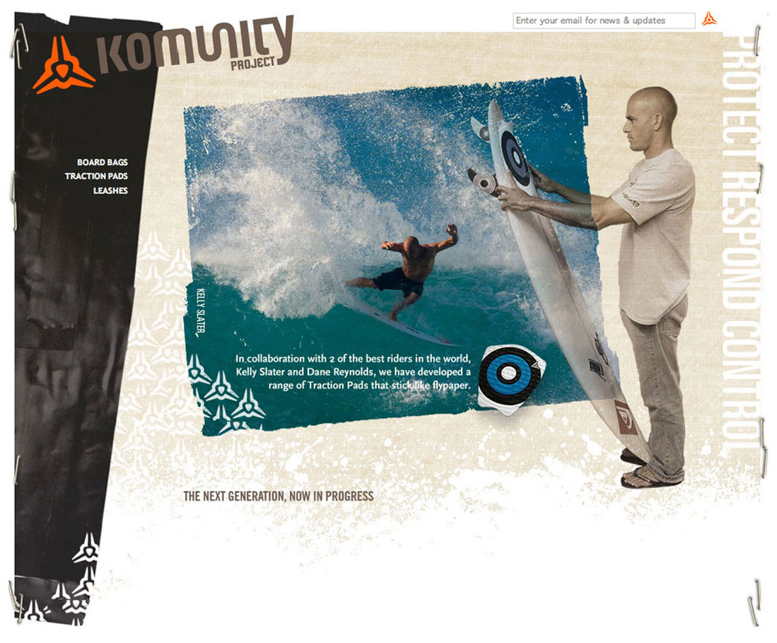 kelly slters homepage website designs