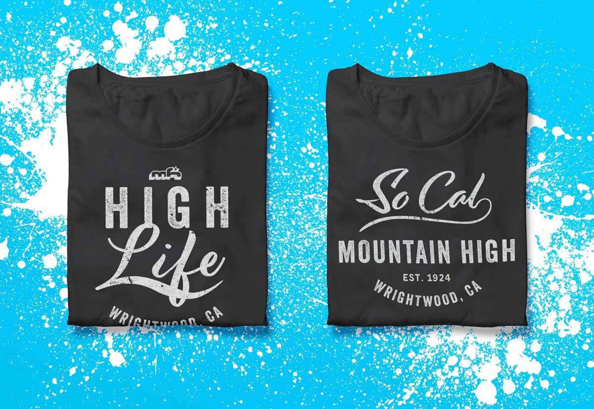 snowboarding resort t-shirt graphics