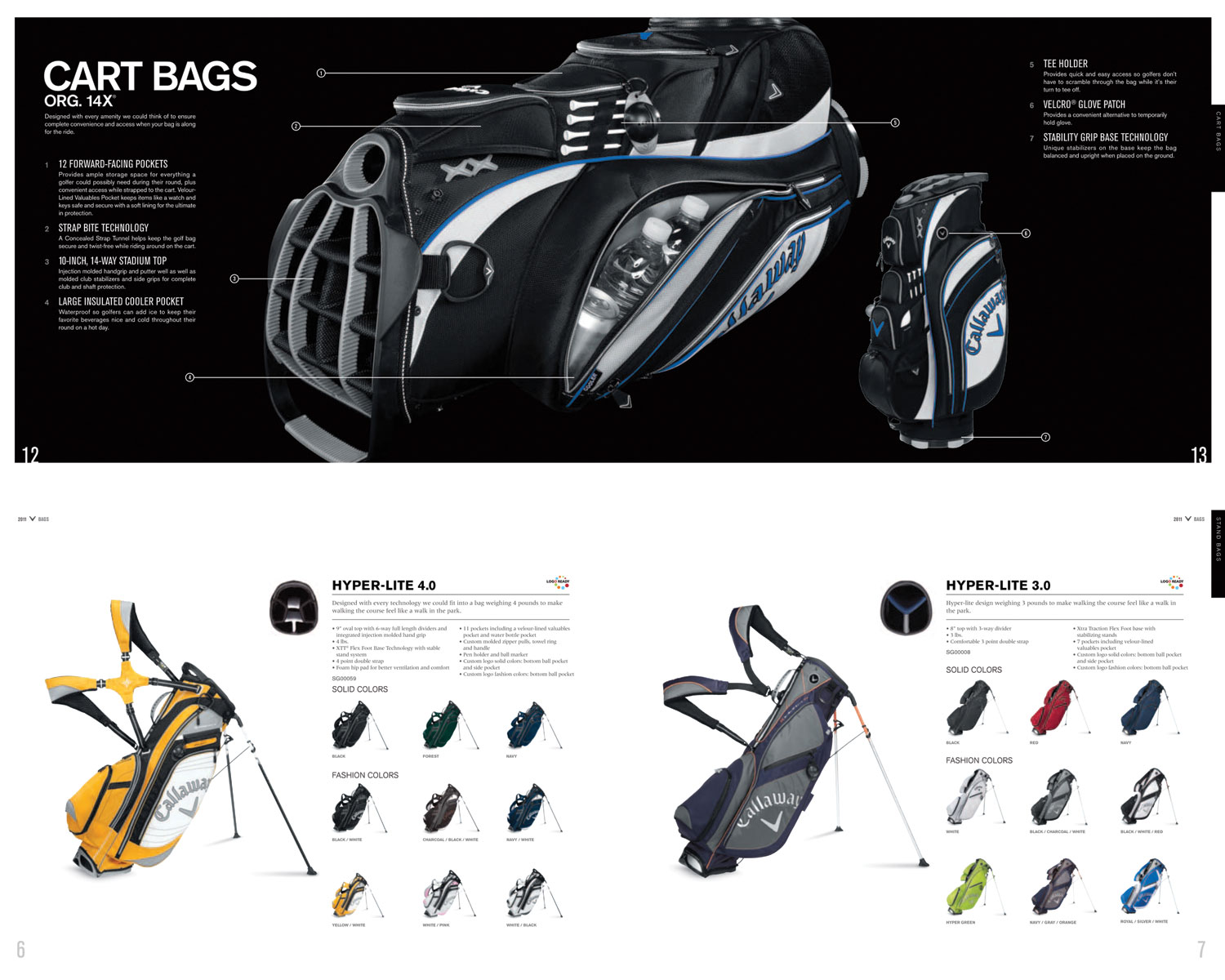 callaway golf product catalog designer