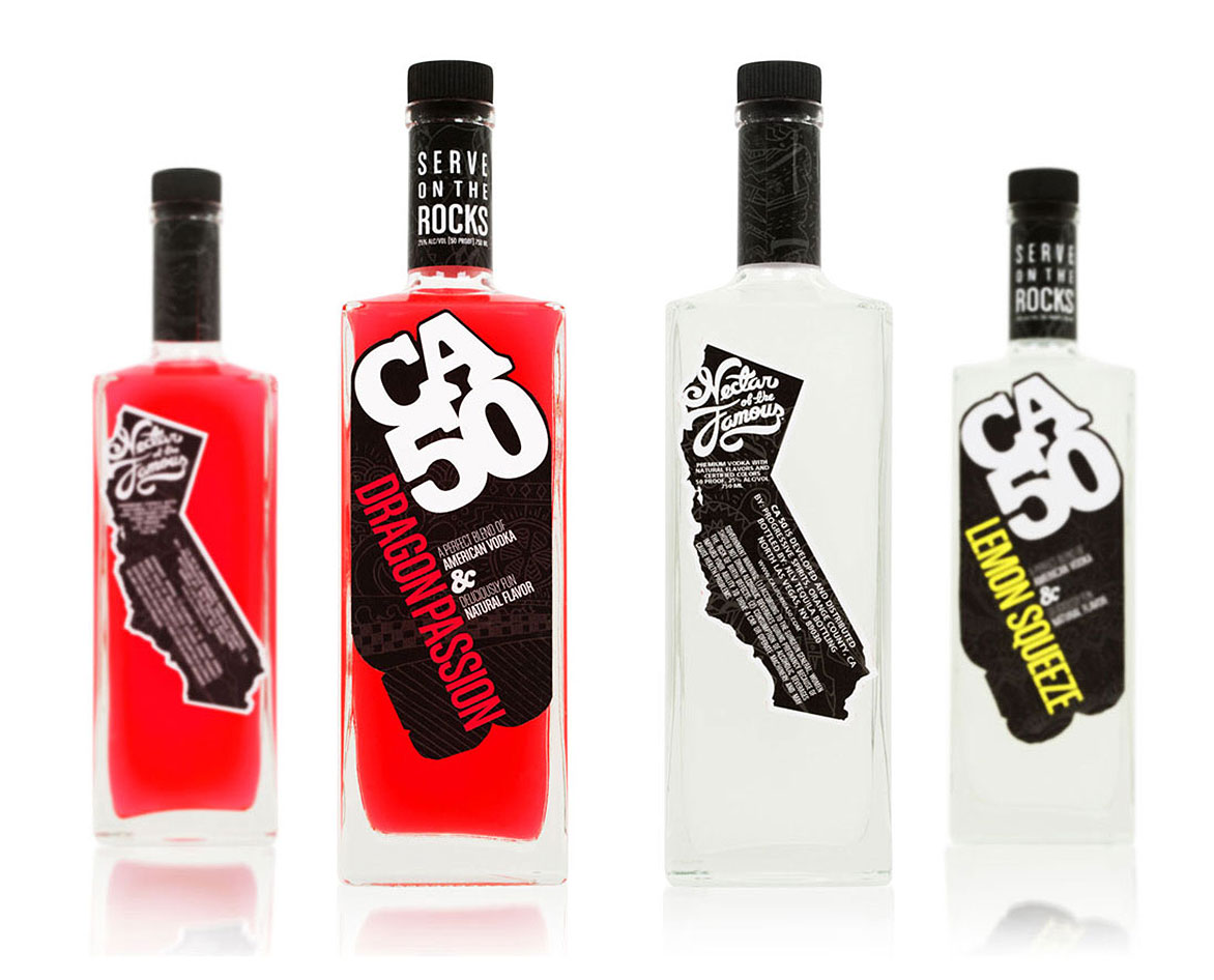 new vodka label and branding system
