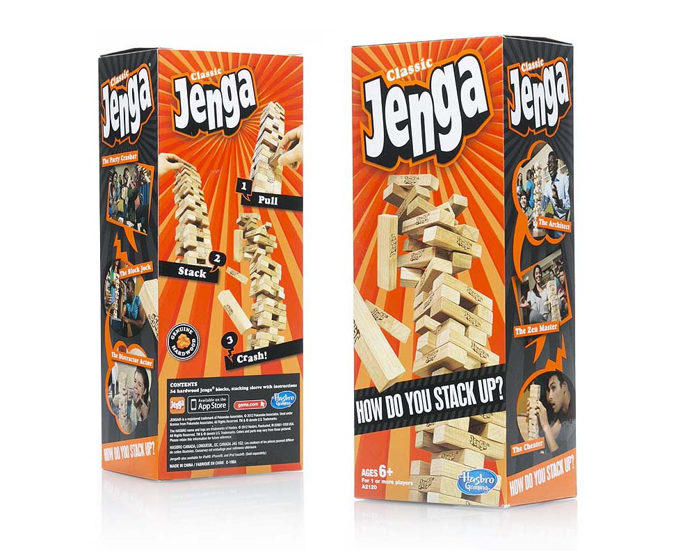 Hasbro's Jenga Packaging Design